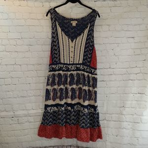 Lucky Brand tanl dress with crochet detail size XL
